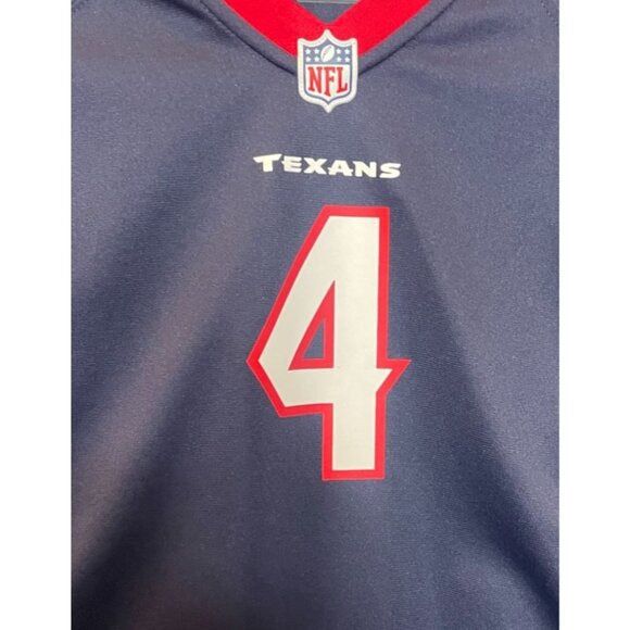 Nike Houston Texans NFL Jersey Deshaun Watson #4 Navy/Red Size Large Authentic - Picture 7 of 9
